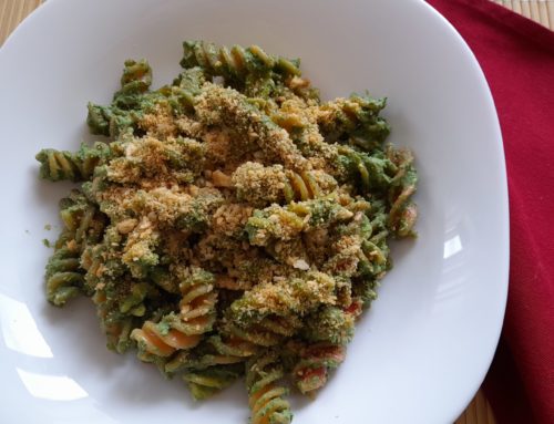 Fusilli di mais con cicorino e briciole di taralli (più consiglio antispreco!)